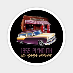 Lil Mama's 1955 Plymouth Wagon Magnet